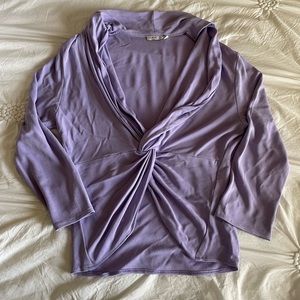Purple women’s long sleeve blouse